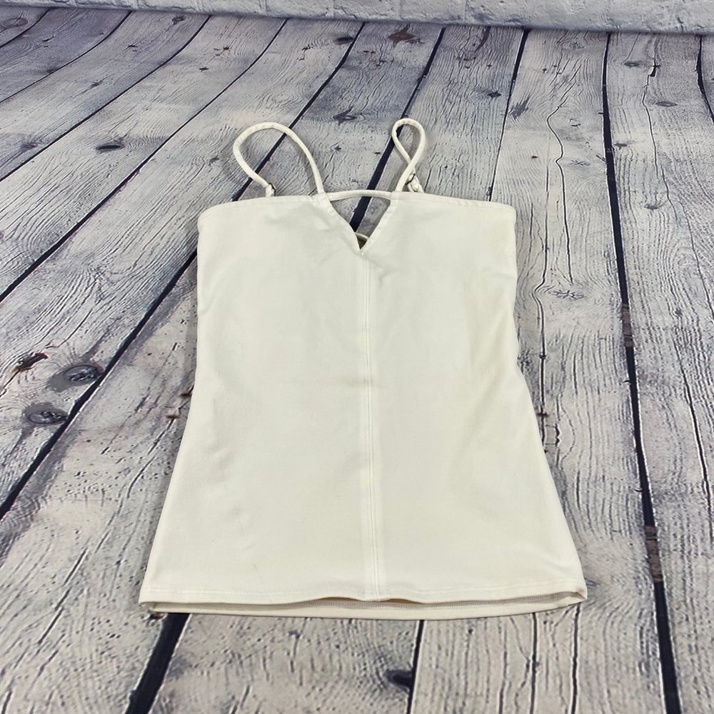 Exhale by David Lerner Cage Back Top White Strappy - Picture 1 of 6